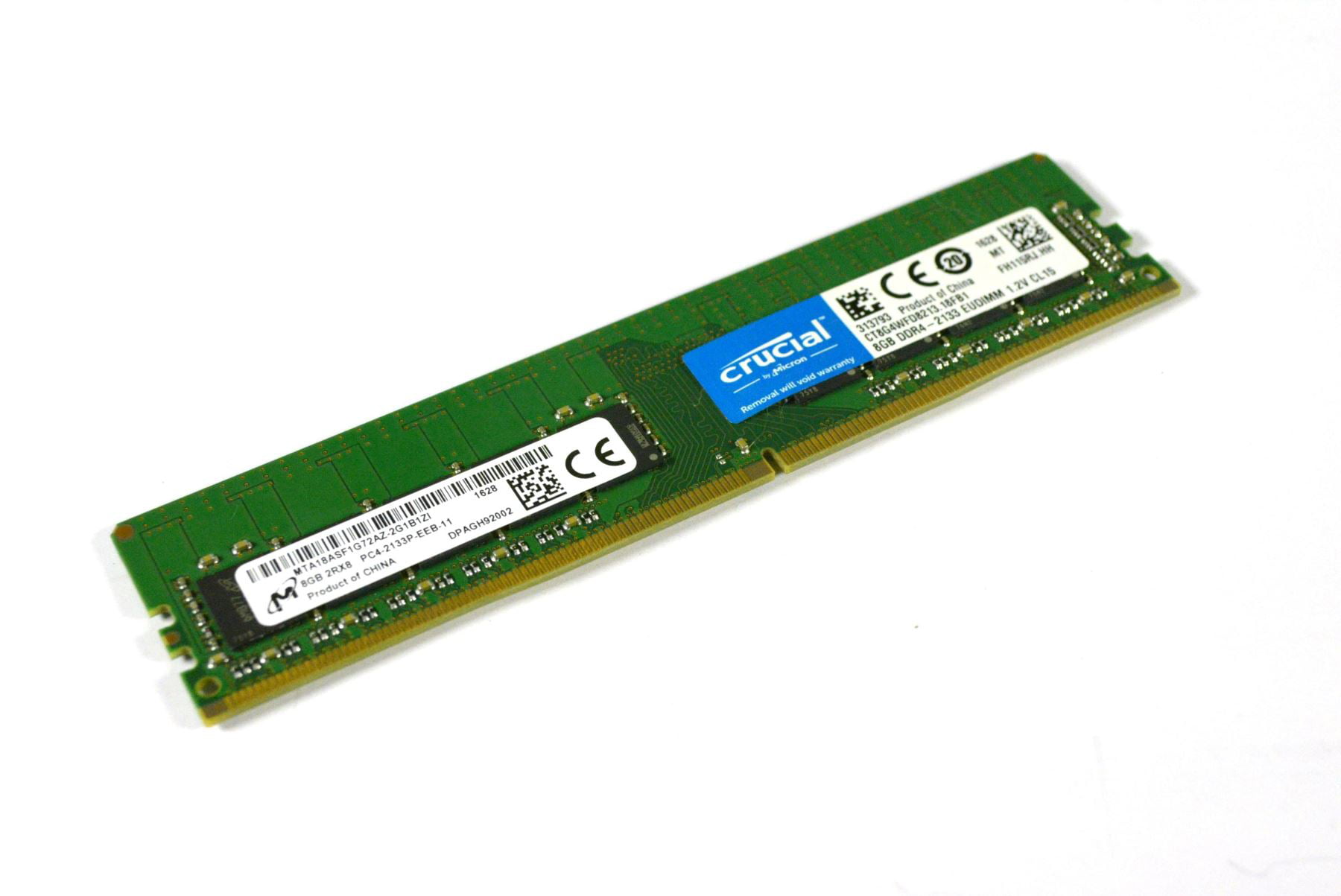 Micron 8GB DDR4 2Rx8 PC4-2133P-EEB MTA18ASF1G72AZ-2G1B1 Desktop RAM Memory Used Walmart.com