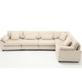 thumbnail image 4 of Oversized 5 - Seat Beige Sofa, Corduroy Material / Sturdy Frame for Long - Term Use, 4 of 4