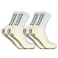 thumbnail image 6 of Sainberth 4 Pairs Mens Grip Soccer Socks Non Slip for Football Basketball Sports, 6 of 6