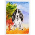 thumbnail image 1 of Carolines Treasures CK1947GF Fall Black Parti Cocker Spaniel Garden Size Flag, 1 of 3