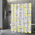 thumbnail image 2 of Yellow Shower Curtain for Bathroom,Abstract Modern Shower Curtain for Bathroom Decor,Waterproof Waffle Textured Fabric Standard Shower Curtain for Bathtub,72 Inch Length Butter Pale Yellow, 2 of 6