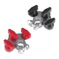 thumbnail image 2 of 2 piezas Terminales de batería de conexión múltiple 3 vías Construcción de zinc Bolt de acero inoxidable, 2 of 8