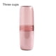 thumbnail image 5 of Estuche de cepillo de dientes Portátil Pasta de dientes Contenedor Polvo a prueba de polvo Plástico Diario Uso Diario Sencillo Holder Holder College Senderismo Tres tazas-rosa Inevent HA028212-05, 5 of 6
