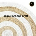 thumbnail image 3 of Jaipur Art And Craft Natural Jute Braided Reversible Carpet Living Modern Rustic Look Area Rug (8x8 Sq Ft), 3 of 5