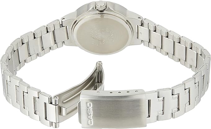 Casio LTP-1177A-3A Women's Casual Analog Watch w/ Green Dial & Notched Bezel