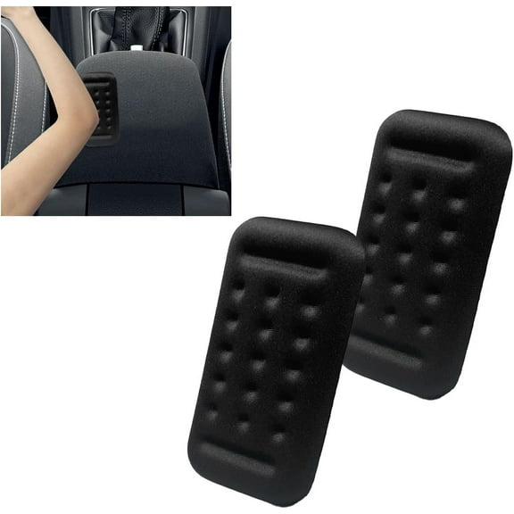 Arm Rest Elbow Pads for Car, Car Elbow Memory Foam Rest Pads, Removable Elbow Support Pad, Universal Car Center Console Armrest Cushion for Relieve Elbow Pain (2PCS)