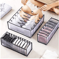 thumbnail image 5 of 5 PCS Clothes Organizer for Clothes,Drawer Dividers Containers for Wardrobe,Cloth Storage Bins,Washable Foldable Compartment Box for Bedroom Dorm Room,Gray,Storage 5 Pcs, 5 of 11