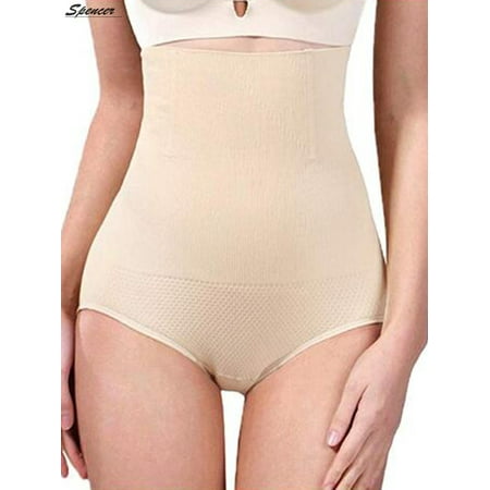 Waist Tape Thong - Spencer Women's High Waist Cincher Thong Shapewear Seamless Brief Slimming Tummy Control Panties Underpant