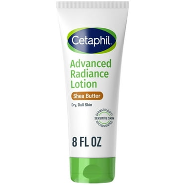 Cetaphil Advanced Radiance Lotion with Shea Butter for Sensitive Skin, Fragrance Free, 8 oz