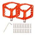 thumbnail image 1 of Pedales de bicicleta antideslizantes ligeros de 1 par de equipos de nailon rojo Sunnimix pedales de bicicleta de montaña, 1 of 8