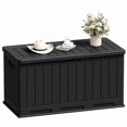 thumbnail image 7 of Patiowell 90 Gallon Outdoor Resin Deck Box, Large Weatherproof Storage Box with Locking Lid for Patio, 7 of 7