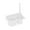 White, variant on Toilet Brush And Plunger Wall-Mounted Toilet Brush With Base Two Storage Holes Household No Dead Angle Toilet Brush Toilet Cleaning Brush Set Toilet Scrubber