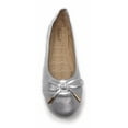 thumbnail image 2 of Victoria K Women's Soft Quilted Textured With Bow Tie Ballerina Flats, 2 of 5