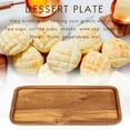 thumbnail image 4 of Serving Tray, Rectangular Solid Wood Flat Bottom Plate, Fruit Plate, Saucer, Tea Tray, Dessert Plate-Small, 4 of 10