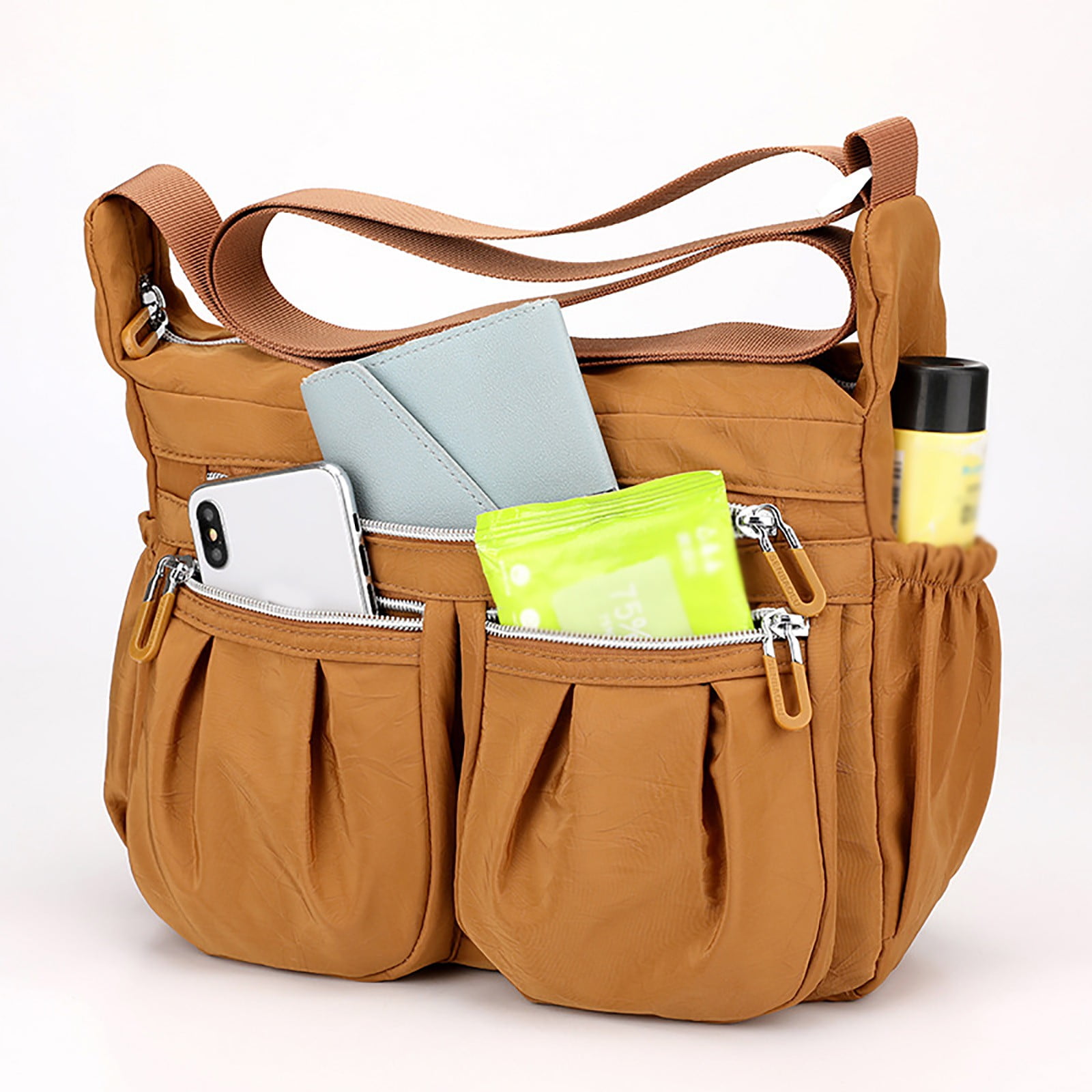 Crossbody Messenger Bags for Women Nylon Lightweight Shoulder Handbags Roomy Ladies Travel Pocketbooks