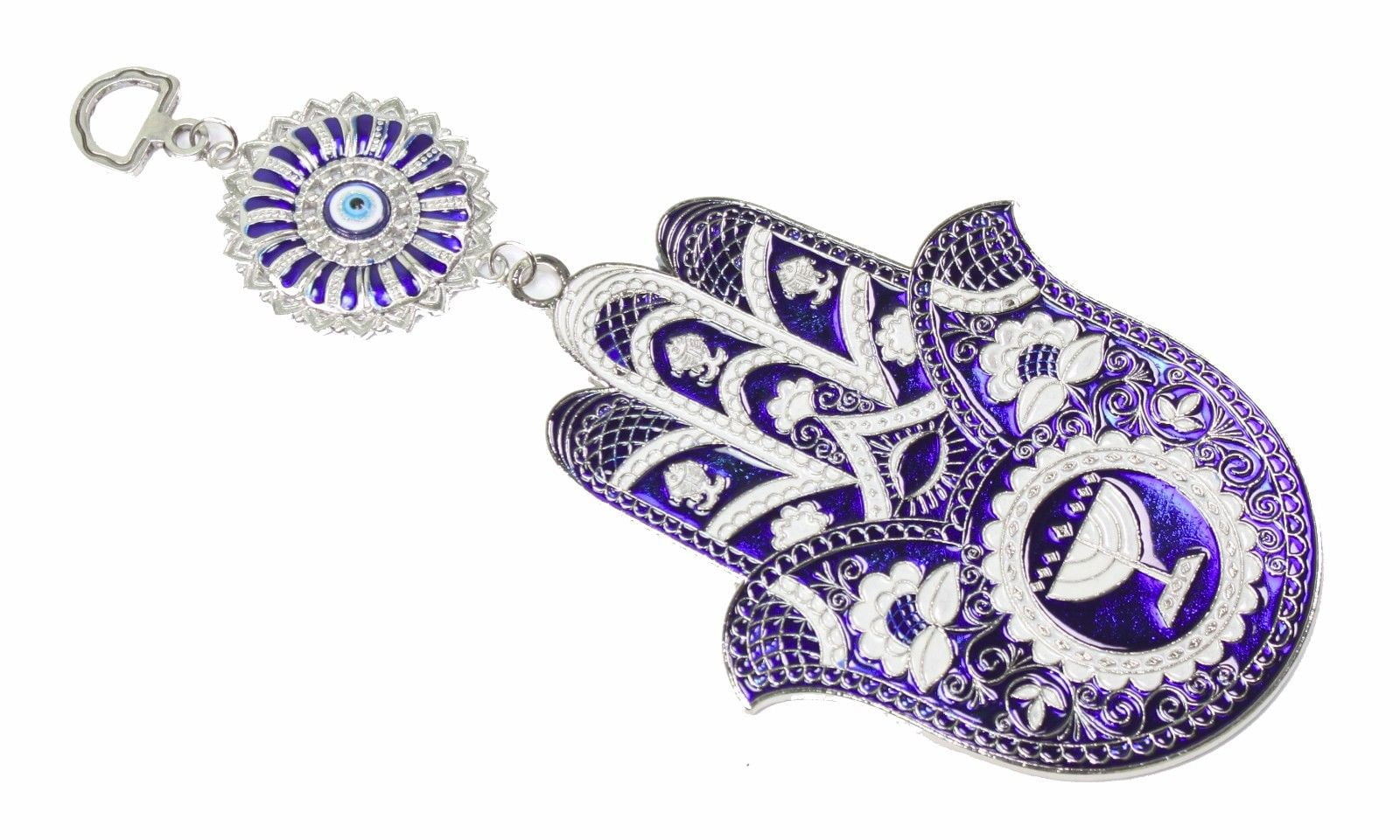 Details about   Turkish Blue Evil Eye Hamsa Hand  Amulet Wall Hanging Home Protection 7.9"H. 