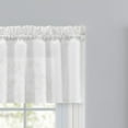thumbnail image 3 of Ellis Curtain Cotton Voile 1.5" Rod Pocket Tailored Valance for Windows 86" x 15" White, 3 of 5