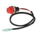 thumbnail image 3 of Interruptor de apagado del motor de emergencia redondo rojo sin llave universal fuera de borda botón de arranque y parada resistente al agua cable de 1772 pulgadas para Higoodz Otros, 3 of 8