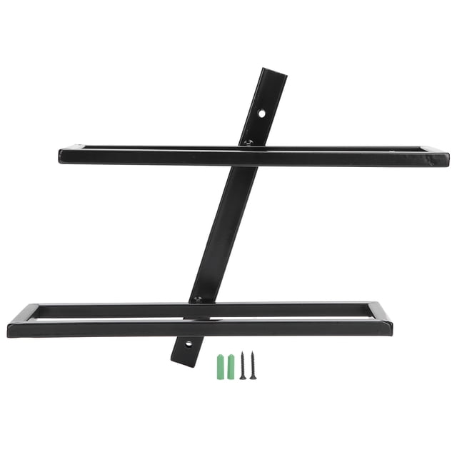 Estante para botellas de vino tinto Sincero montado en la pared capacidad para 2 botellas Color Negro