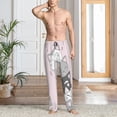 thumbnail image 2 of Fuzoiu cat Print Men's Pajama Pants,Lounge Pants for Men,Lounge PJ Bottoms,Sleepwear Pants with Drawstring Pockets-X-Large, 2 of 6