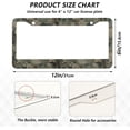 thumbnail image 4 of GZHJMY Old Dirty Camouflage Vintage License Plate Frames for Women Men 2 Pcs Personalized Car License Plate Holder with Screw Caps, Elliptical Hole Decorative, 4 of 7
