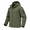 Army Green-Large, variant on Navy Small Men's Winter Waterproof Softshell Rain Coat with Pockets