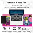 thumbnail image 6 of Gaming Mouse Pad Large Bright Tropical Pineapples with NonSlip Base and Stitched Edges Ideal for Computer, Office, Keyboard, and Laptop Use Extend Your Desk Space (31.5"x15.7"), 6 of 6