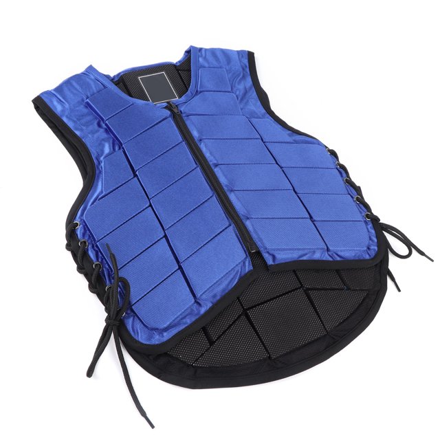 Kids Equestrian Vest, Equestrian Protective Vest Comfortable Blue For Horse Riding Training For All Seasons CS,CM,CL