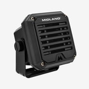 Midland- SPK200 Heavy-Duty 20W Amplified External Speaker - AI Noise Cancelation 180 Degrees Swivel Base Works CB and MXT Radios 8-OHM Sound System 3.5mm Audio Plug - Waterproof Design