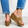 Womens Solid Sandals Heels 2024 Summer Trendy Dressy Comfort Spring