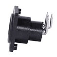thumbnail image 5 of 80pcs Black XLR 3pin Female Jack Panel Mount Chassis PCB Socket Connector, 5 of 8