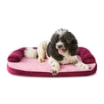 thumbnail image 3 of Vibrant Life Large Round Corner Sofa Style Dog Bed, Red, 32" x 42", 3 of 6