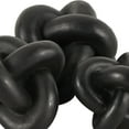 thumbnail image 4 of 4", 4", 3"W Black Resin Knot Inspired Geometric Sculpture, by CosmoLiving by Cosmopolitan (3 Count), 4 of 9