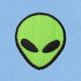thumbnail image 2 of Dalix Alien Embroidered Fleece Crewneck Long Sleeve Sweatshirt Mens in Carolina Blue M Medium, 2 of 5