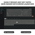 thumbnail image 3 of Keychron V6 Max Wireless Custom Mechanical Keyboard, 2.4 GHz Bluetooth QMK Full Size RGB with Hot-Swappable Gateron Banana Switch for Mac Windows Linux, 3 of 9
