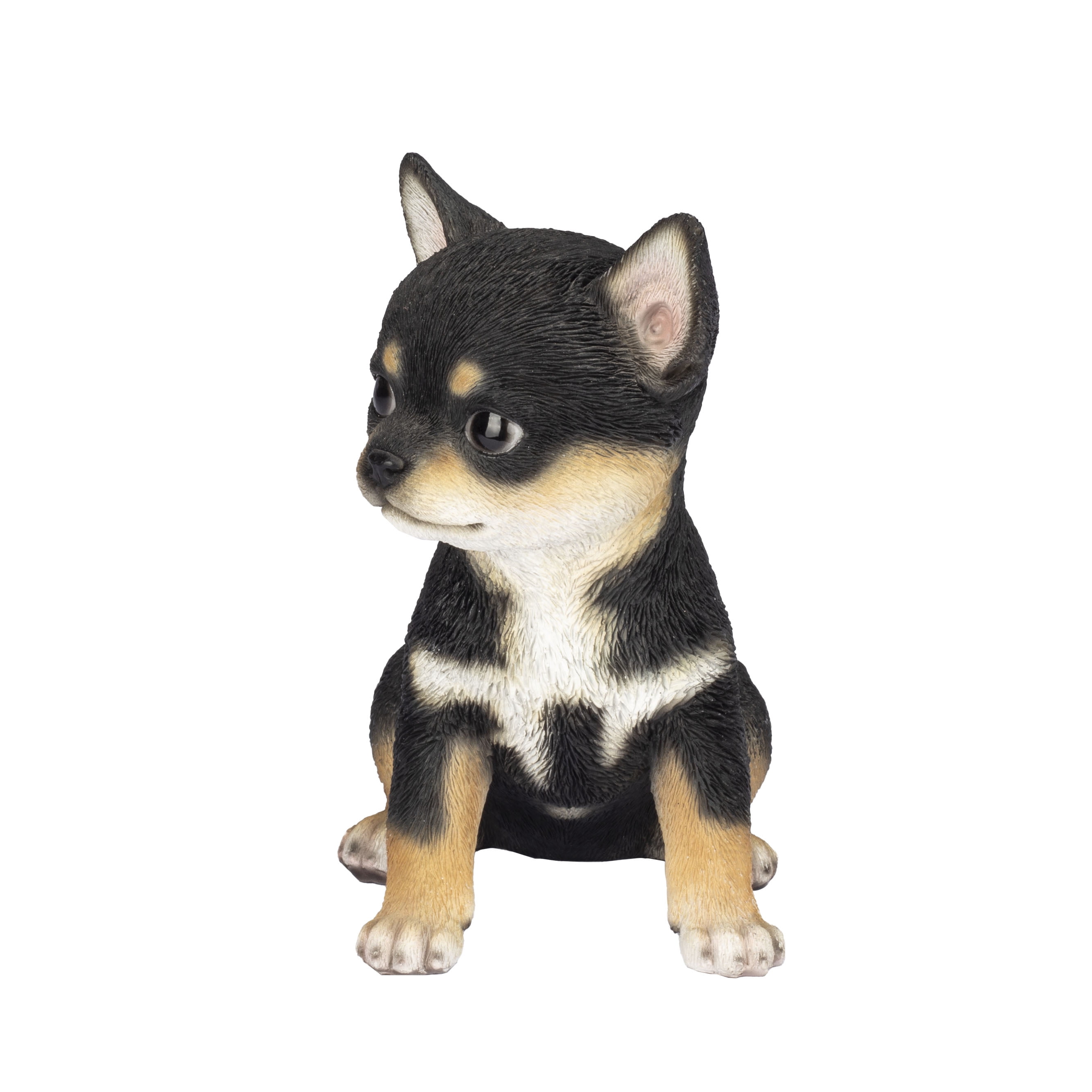 SOREAL Black Chihuahua | Handpainted Decorative Puppy Statue for Home & Garden Decor | Premium Polyresin Dog Statue | Gift for Dog Lovers | Weather-Resistant Indoor/Outdoor Decor
