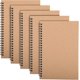 thumbnail image 1 of 5 Packs Spiral Notepad A5, 120 Pages/ 60 Sheets Kraft Cover Wirebound Notebooks Bulk Journals, 8.3 * 5.5 Inch Lined Notebook, 1 of 4