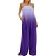 thumbnail image 1 of VISgogo Mono para mujer, tirantes finos, color degradado, pantalones largos sueltos de pierna ancha para fiesta informal VISgogo  moda, 1 of 7