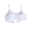 White, variant on Teen Girls Underwear Soft Padded Cotton Bra for Sports Breathable Bra