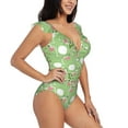 thumbnail image 5 of Picia Cute Frog2 Blooming Jelly Womens Tummy Control Bathing Suits Slimming Ruffle Swimsuit One Piece Lace Swimwear-, 5 of 8