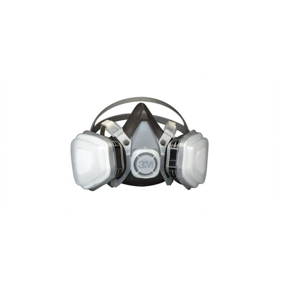 3M Respirateur 07193 Élastomère Demi Masque Respirateur; P95 Évalué; NIOSH Approuvé / Jetable Masque de Style à Usage Unique; Bandeaux Doubles; Simple; Grand