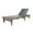 Gray/Dark Gray, variant on GDF Studio Della Outdoor Mesh and Acacia Wood Armless Adjustable Chaise Lounge, Teak and White