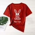 thumbnail image 2 of Womens Easter Tops 2025 Summer Casual Pullover Printed T-Shirt with Round Neck and Short Sleeves, 2 of 4