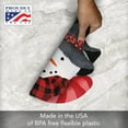 thumbnail image 4 of CounterArt Snowman Shaped Reversible Easy Care Set of 2 Placemats, Made in The USA, 4 of 7