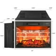 thumbnail image 3 of 23 inch Electric Fireplace, Recessed Indoor Electric Fireplace inserts W/ Remote Control Timer, Adjustable Flame, 3 of 4