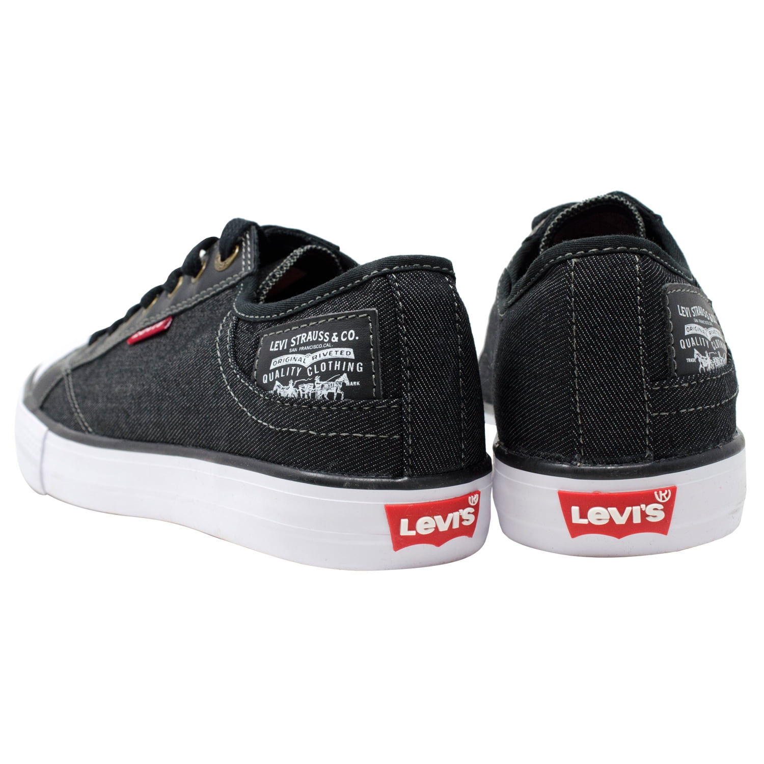 Levi's Men's Stan Buck C Black Canvas Slip On Sneakers Comfort Tech Shoes -  