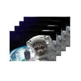 thumbnail image 4 of MKHERT Funny Raccoon Astronaut in Space Placemats Table Mats for Dining Room Kitchen Table Decoration 12x18 inch,Set of 4, 4 of 4