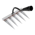 thumbnail image 4 of High-Carbon Steel Garden Hoe & Rake, Weeding Cultivating Tool with Durable Handle for Soil Loosening Farm Yard Work, 4 of 7