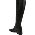 thumbnail image 2 of Sam Edelman Women's Knee, Stacked Heel, Square Toe Leather High Boots, Black, 8.5, 2 of 5