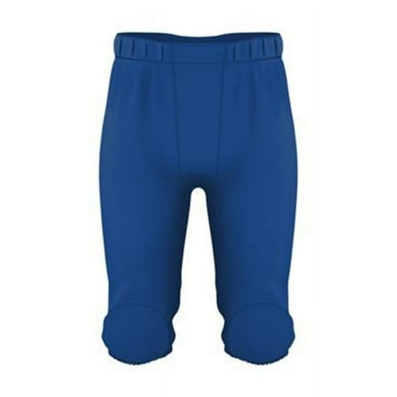 Alleson Athletic B52485005 Youth Integrated Knee Pad Football Pants, White - Large